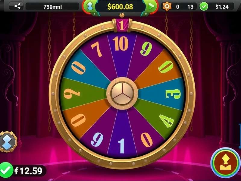 Pro Spin Titan - Core Gameplay Pro Spin Titan gameplay showing the main spinning wheel and reward segments