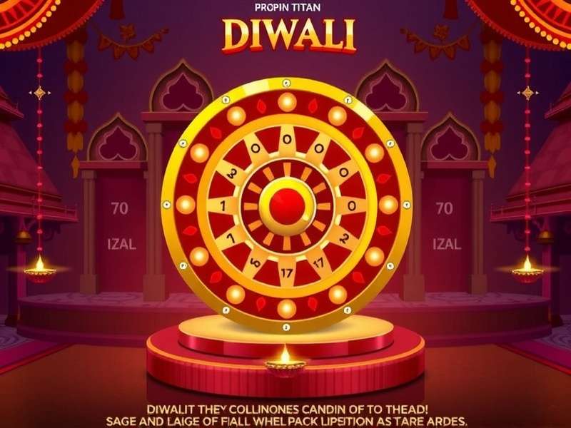 Pro Spin Titan - Diwali Special Event Pro Spin Titan Diwali event showing golden wheel and virtual diya decoration